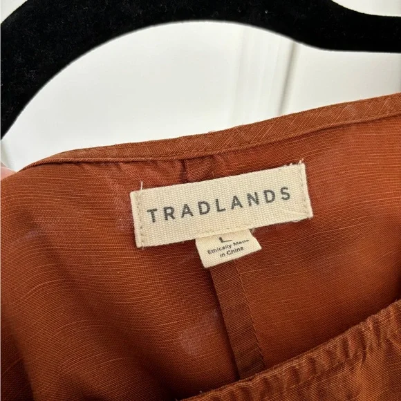 Tradlands Nico Dress in Rust Size L - Picture 4 of 6
